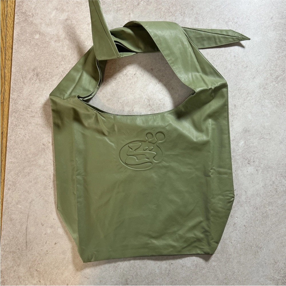 Bandage Boy by OFFgod Leather  Tie Bag. Forest Color. Japanese.